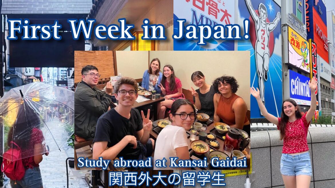 First Week in Osaka, Japan! 関西外大の留学生