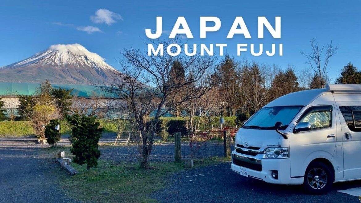 Japan Road Trip to Mount Fuji  in a Toyota Hiace Camper Van