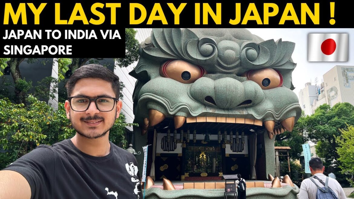JAPAN Travel Tips for INDIANS in 2025 (My Last Day in Japan) | OSAKA - SINGAPORE - MUMBAI