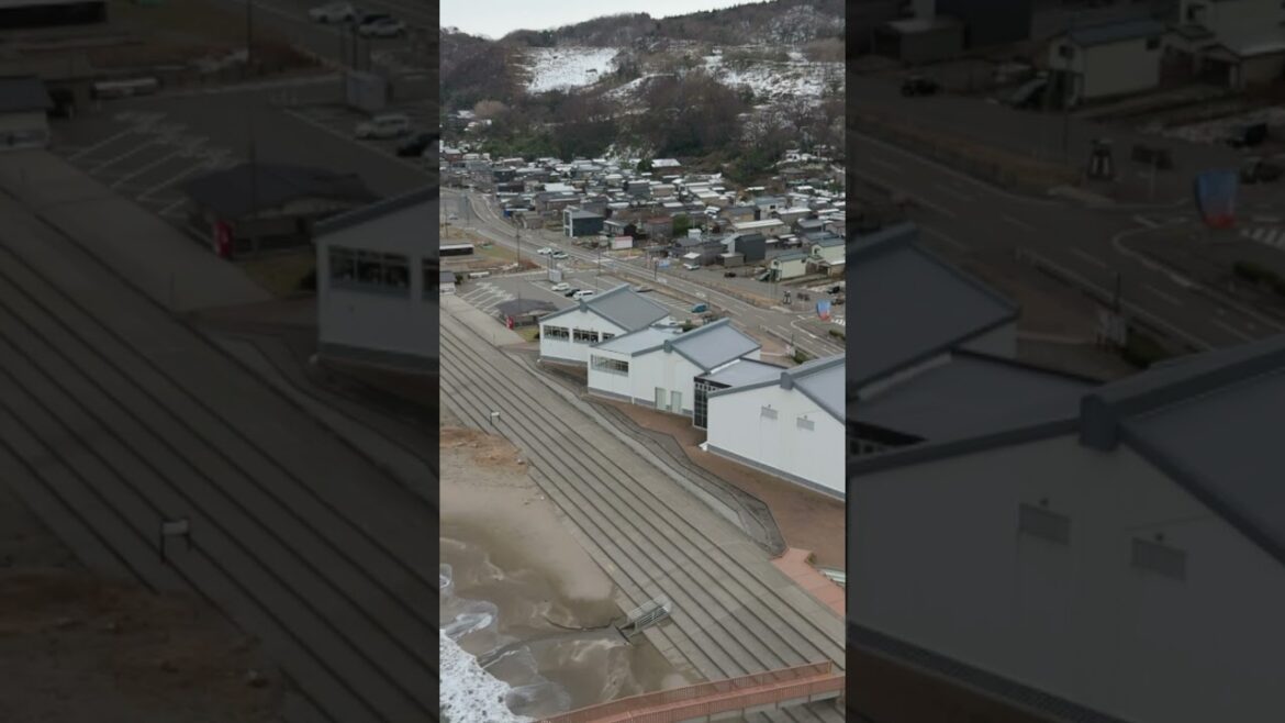 【ドローン空撮/4K】道の駅 越後出雲崎 天領の里 #shorts