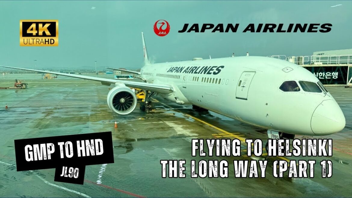 JAPAN AIRLINES B787-9 JL90 Economy Class – Gimpo (Seoul) To Tokyo (Haneda) Long Way To Helsinki (4K) JAPAN AIRLINES B787-9 JL90 Economy Class - Gimpo (Seoul) To Tokyo (Haneda) Long Way To Helsinki (4K)
