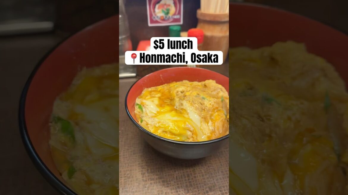 Affordable lunch in Osaka #japanesefood #japantravel #shorts