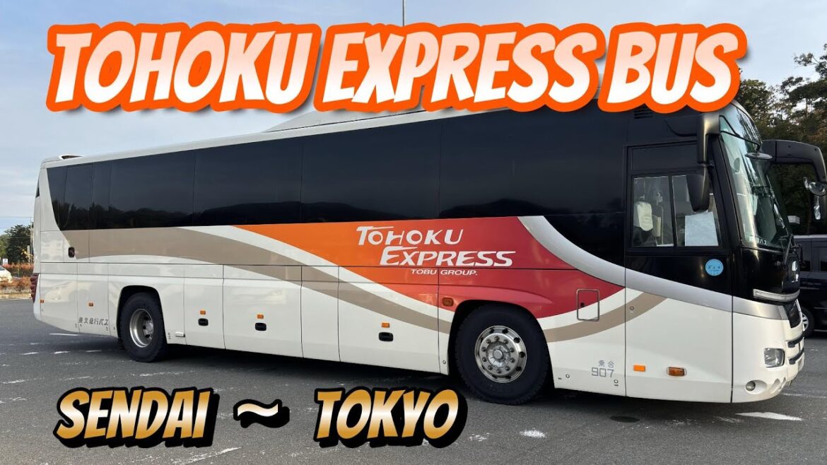 [Highway Bus] Bus trip from Sendai to Tokyo with comfortable 3-row seats [Tohoku Express Bus]