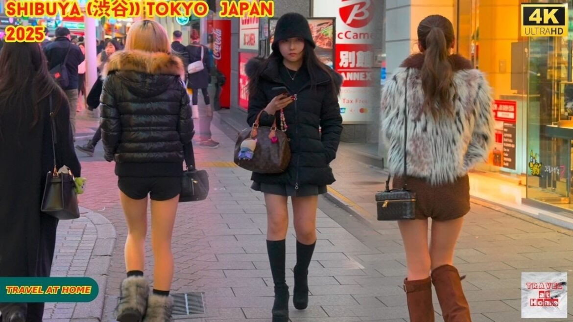 4k hdr Japan travel 2025 | Walk in Shibuya (渋谷) Tokyo Japan |  Relaxing Natural City ambience
