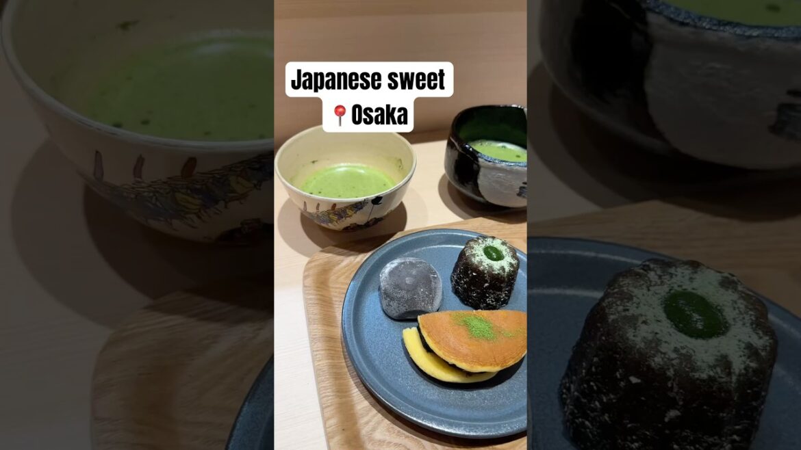 Japanese sweets in Osaka #shorts #japanesefood #osakafood #osakajapan #osaka #sweets #matcha