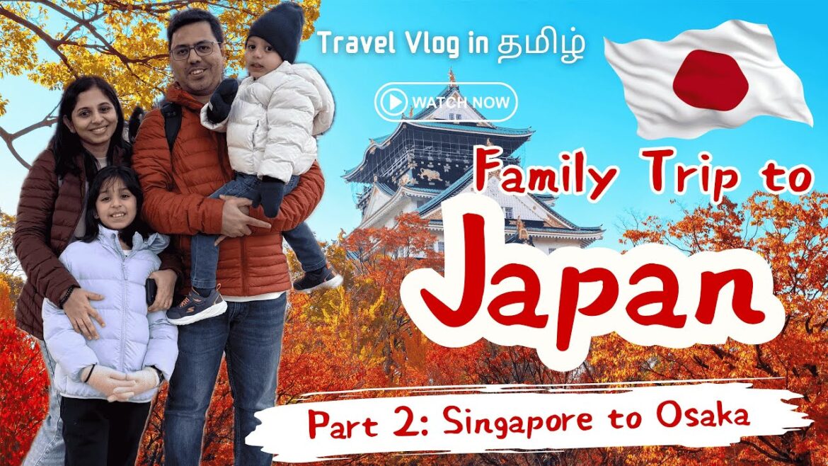 Japan Travel Vlog Part 2: Exploring Osaka - Kansai Airport, Baggage Service & Osaka Castle (Tamil)