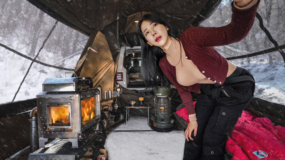 OVERNIGHT SNOW CAMPING WITH A LUXURY CAR TENT