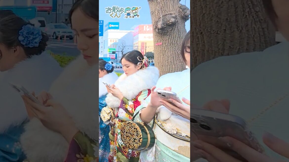 美しすぎる成人20歳【Coming of Age Ceremony at Twenty】Walk in Yokohama and Shibuya 2025 (横浜散歩) #shorts