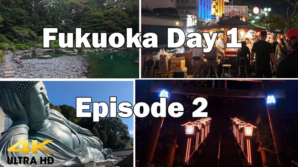 Exploring Fukuoka Japan Day 1| 4K