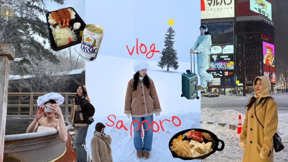 삿포로 여행 VLOG❄️ 놓치면 후회할 핫플+쇼핑 꿀템 추천!