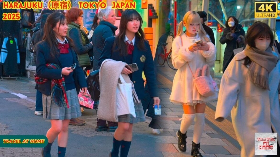 4k hdr japan travel 2025 | Walk in Harajuku（原宿）Tokyo Japan |  Relaxing Natural City ambience