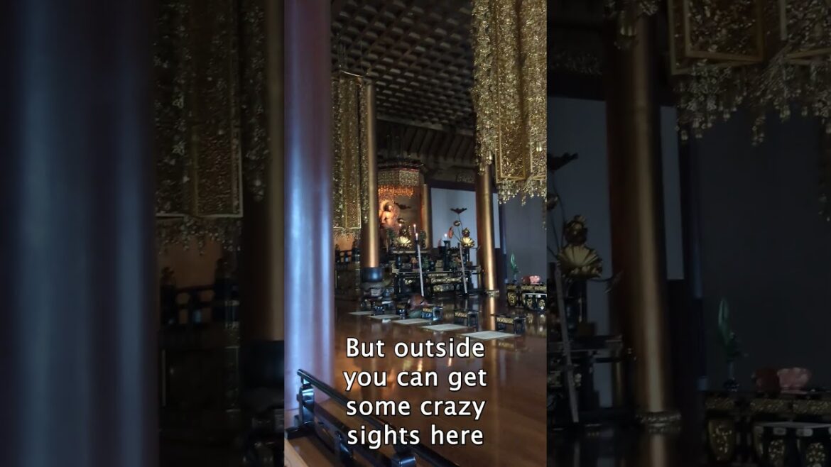 A temple at the base of Tokyo Tower
