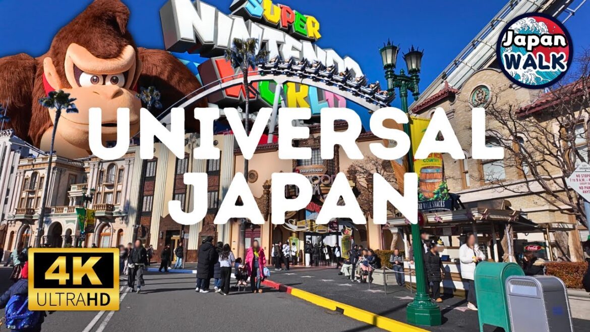 Universal Studios Japan: Complete Tour 2025 | Donkey Kong Country | Walking Tour | Japan Walk | 4K