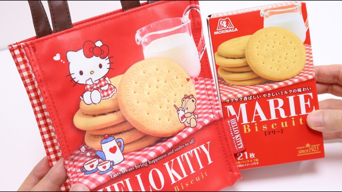 Hello Kitty Marie Biscuits Tote Bag Sanrio Characters collaborate with Morinaga Hello Kitty Marie Biscuits Tote Bag Sanrio Characters collaborate with Morinaga