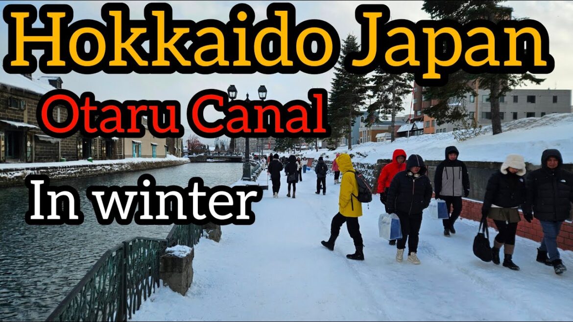 Otaru Canal in winter Hokkaido Japan