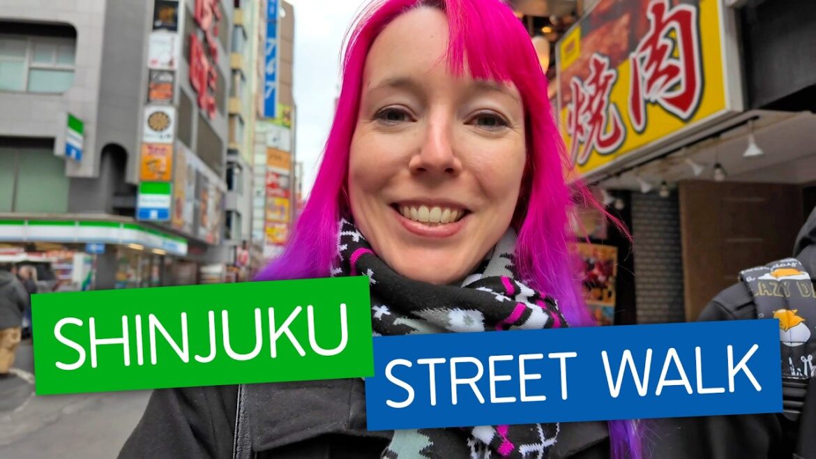 TOKYO STREET WALK to Shinjuku Park for Early Cherry Blossoms 🌸🌸🌸