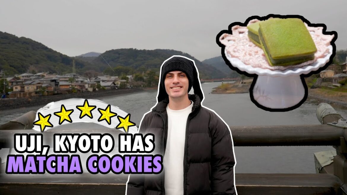 Running for that famous Matcha and Hojicha chocolate in Uji, Kyoto, Japan