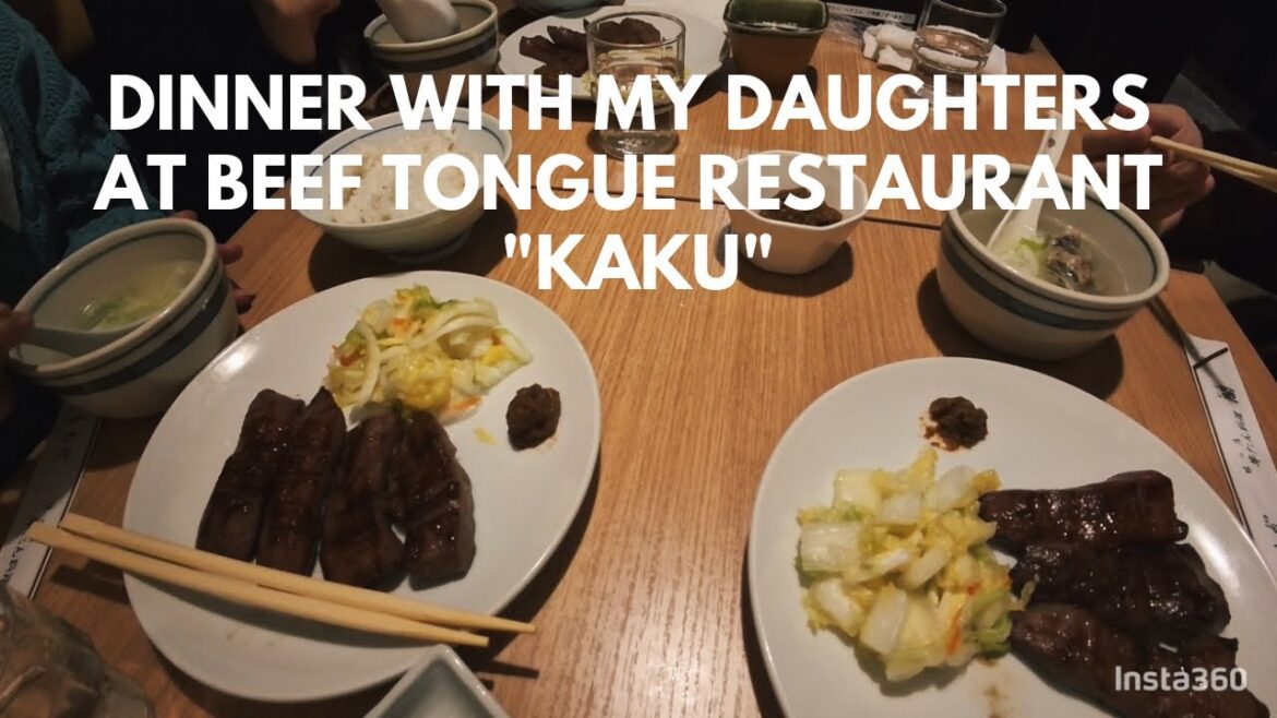 insta360】Dinner at the popular beef tongue restaurant "Kaku"