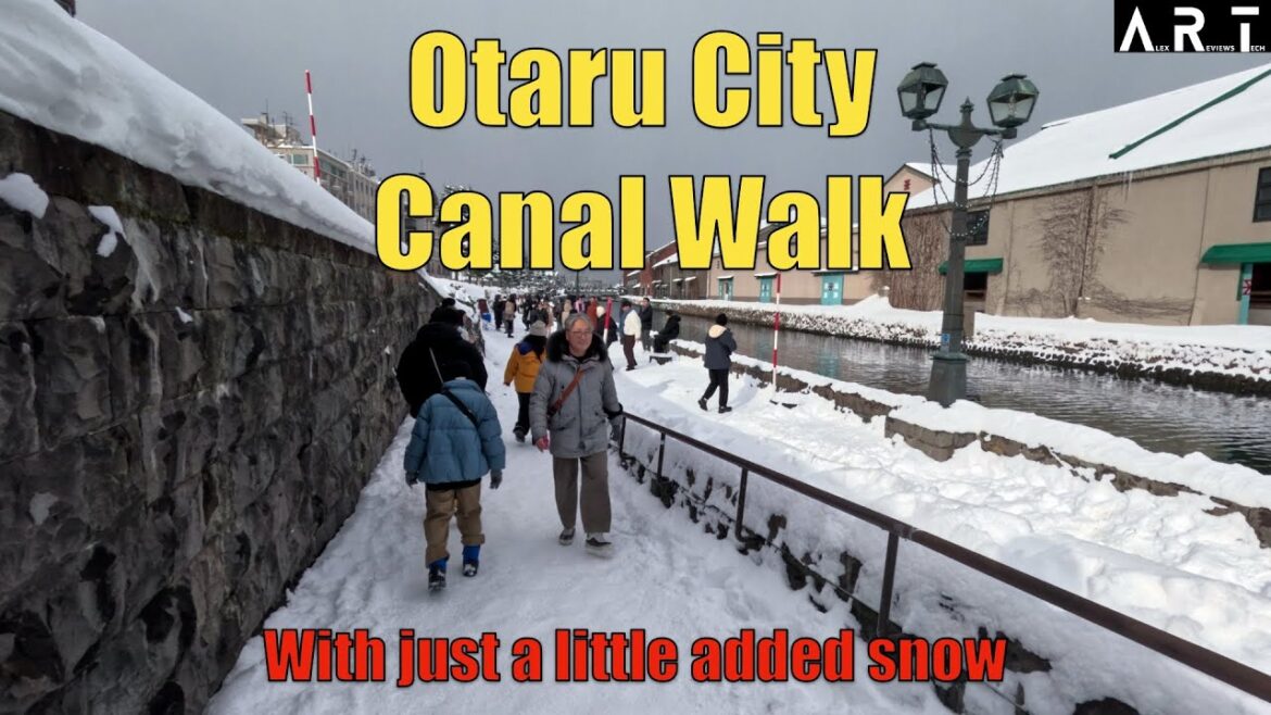 Otaru City Canal Walk On A Snowy Day Otaru City Canal Walk On A Snowy Day