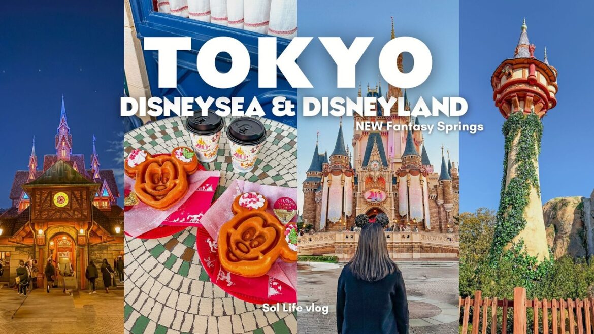 Tokyo Disneyland & DisneySea | NEW Fantasy spring + rides, Christmas season, What I ate | Japan VLOG