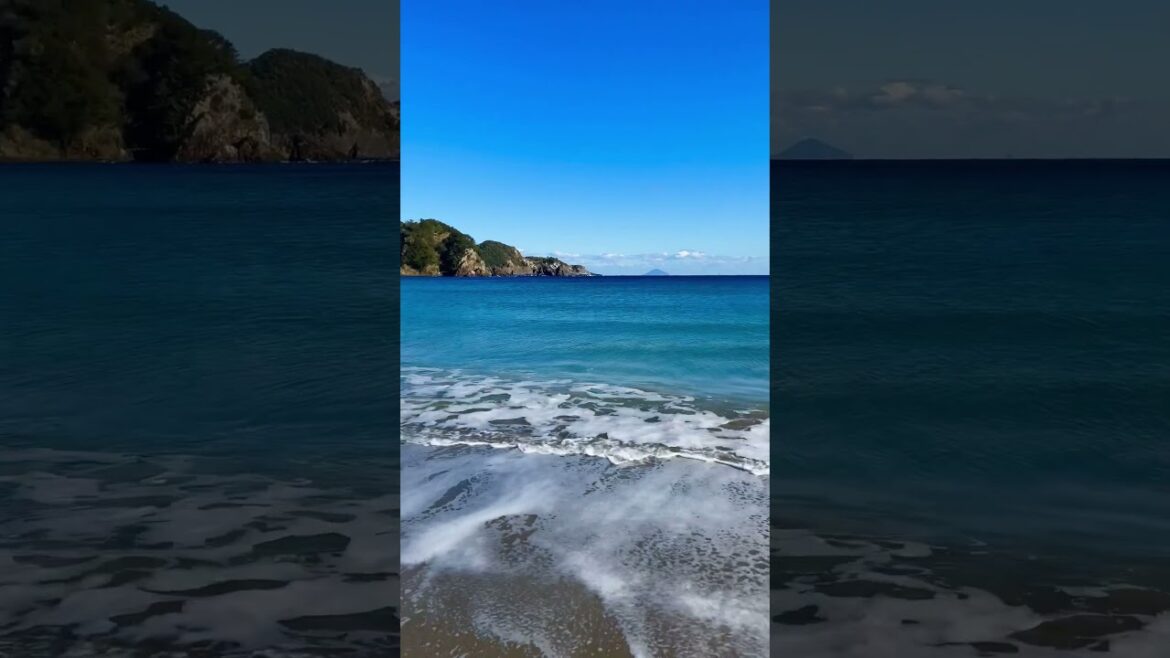 【Shizuoka/Minamiizu】the sound of waves on the Yumigahama beach#shorts#youtubeshorts