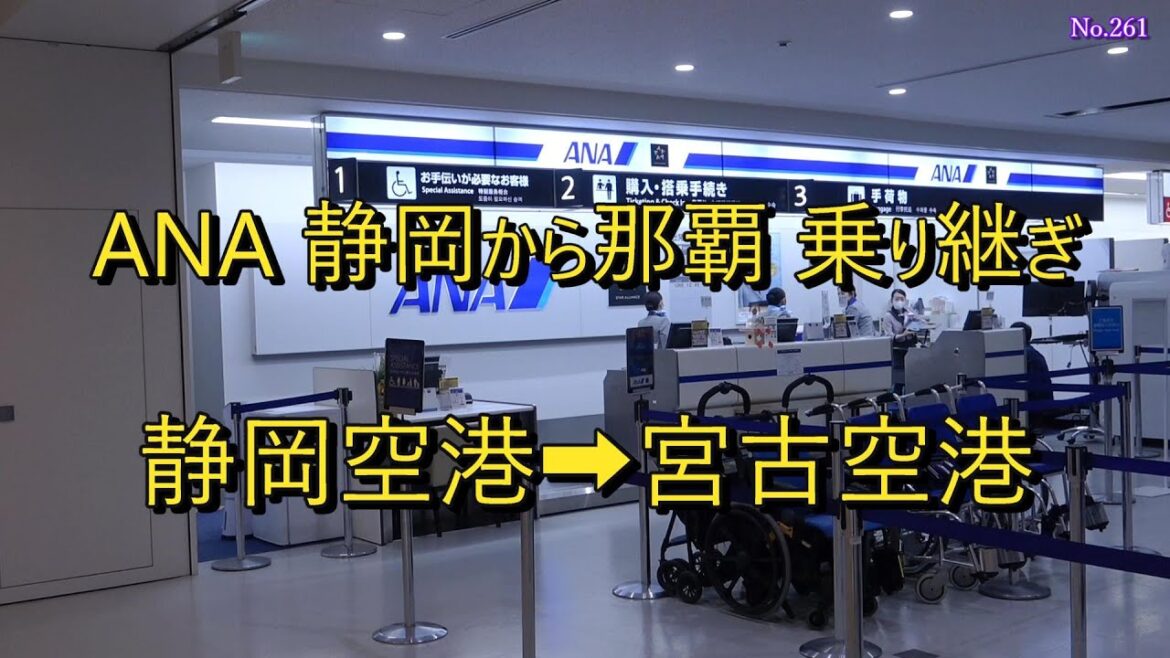 ANA 静岡から那覇乗り継ぎ　静岡空港➡宮古空港