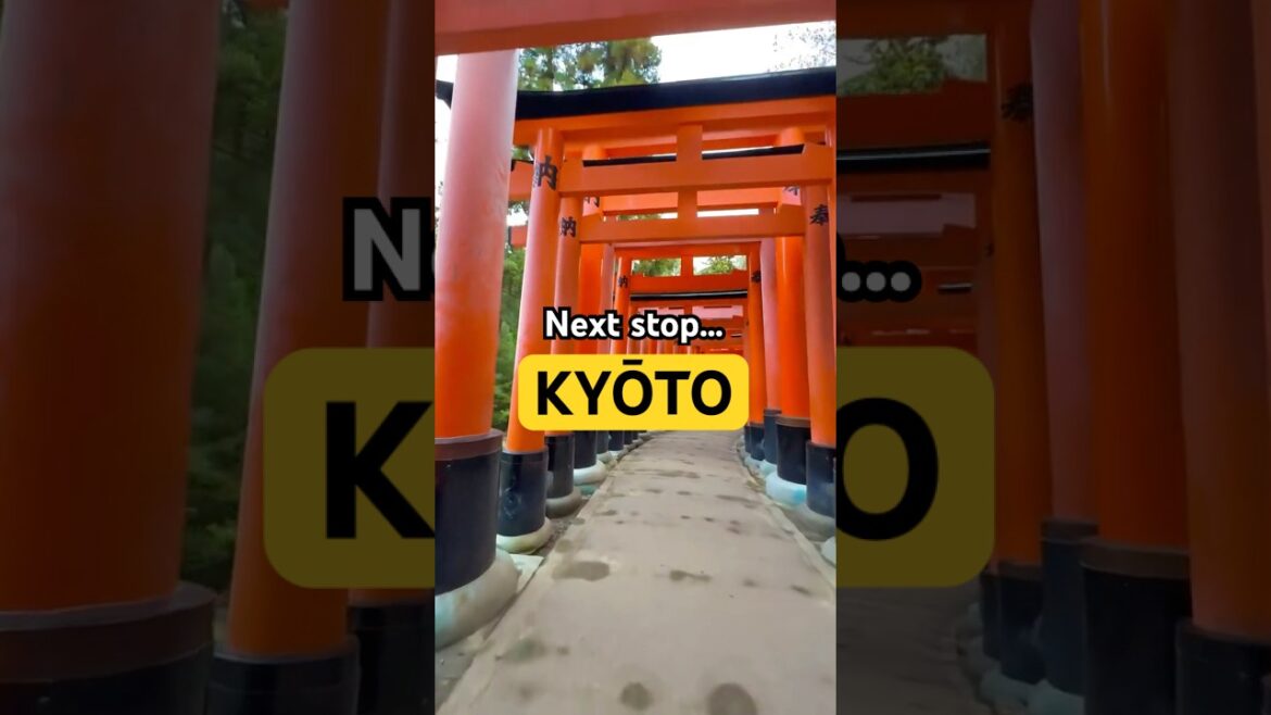 The most magical train stop in Japan: Kyoto! ⛩️ #kyoto #japantravel #travelshorts