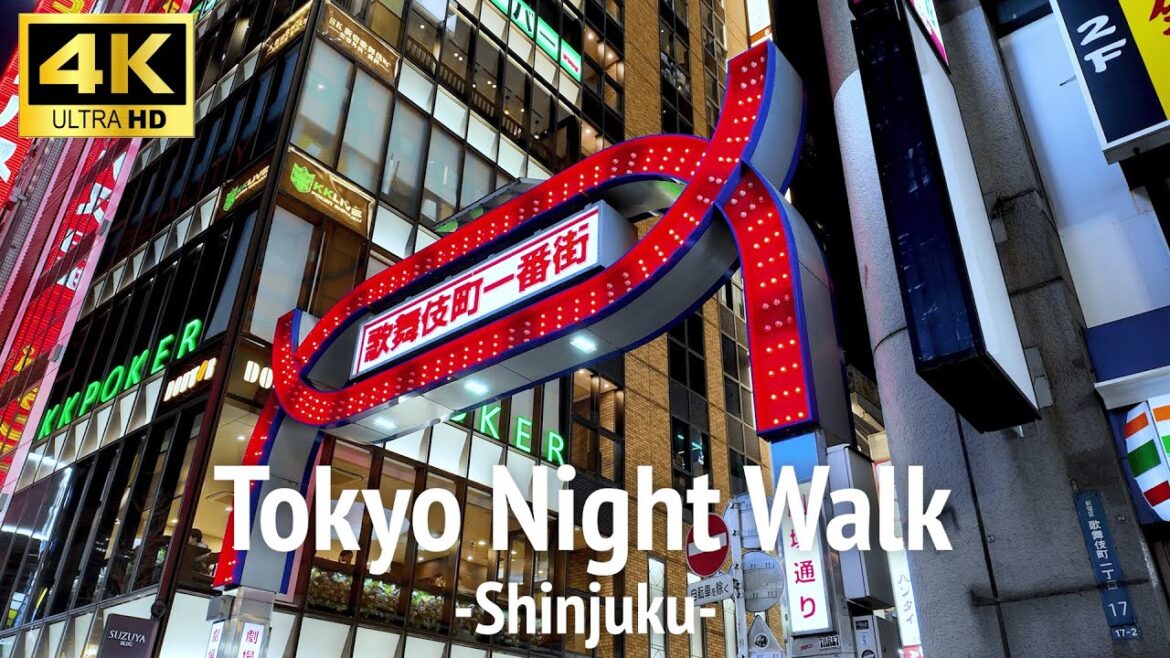 【4K】Tokyo Night Walk -Shinjuku Kabukicho〜Golden Gai- Japan Walking Tour