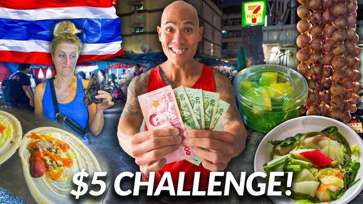 $5 Thai Street Food Challenge in Bangkok Thailand πΉπ How Much Street Food Can $5 Get You in Bangkok? $5 Thai Street Food Challenge in Bangkok Thailand πΉπ How Much Street Food Can $5 Get You in Bangkok?