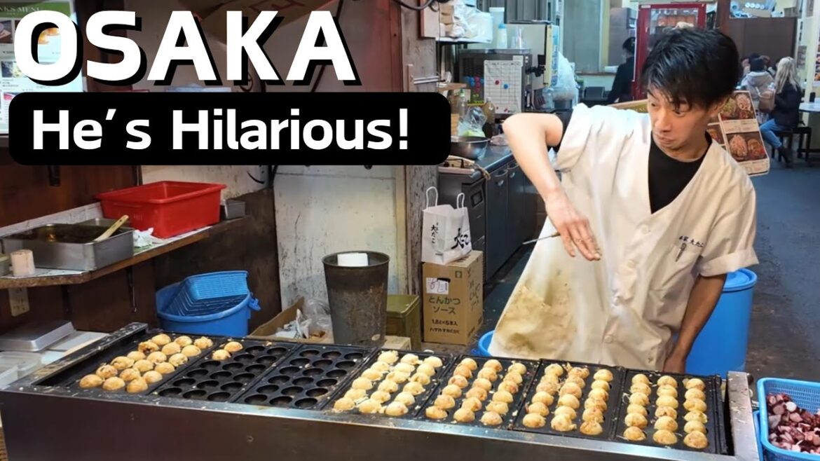 Takoyaki with a Side of Laughter 😂🍡 Honke Ootako: Dotonbori’s Oldest Takoyaki Shop