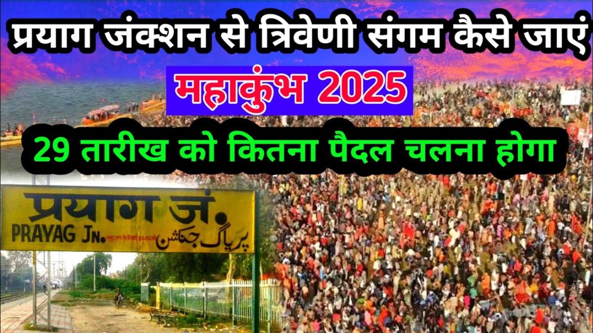 Mahakumbh 2025 | प्रयाग जंक्शन से त्रिवेणी संगम तक कैसे जाए | 29 तारीख को कितना पैदल चलना होगा