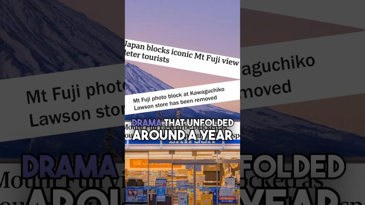 The Drama of Mt Fuji Lawson continues #japan #fujilawson #shorts