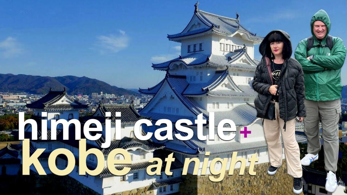JAPAN | Himeji + Kobe. Himeji Castle on a rainy day. Amazing Kobe Harborland at night