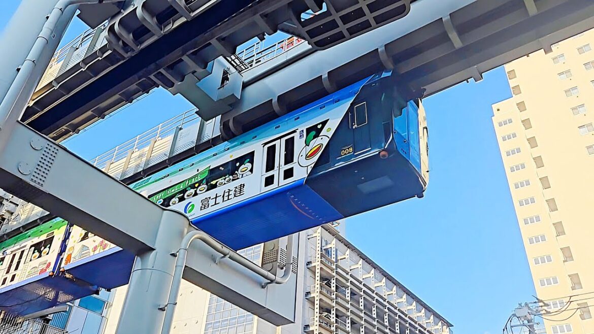 A train floating in the sky!? Japan's Upside Down Train Like a Thrill Ride ◆ Chiba ◆ Japan