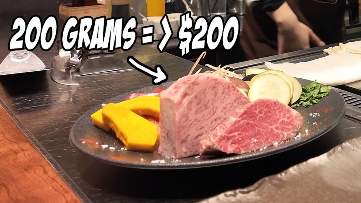 Kobe Beef dinner Teppanyaki KYOSAIEN Gion, Kyoto