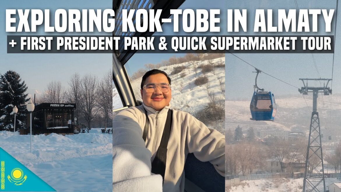 Exploring KOK-TOBE & FIRST PRESIDENT PARK + SUPERMARKET TOUR in KAZAKHSTAN 🇰🇿 | Ivan de Guzman