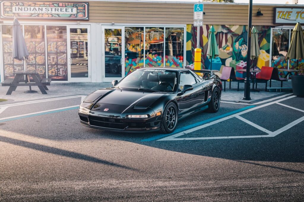 Black Honda NSX at Provisions cars and coffee