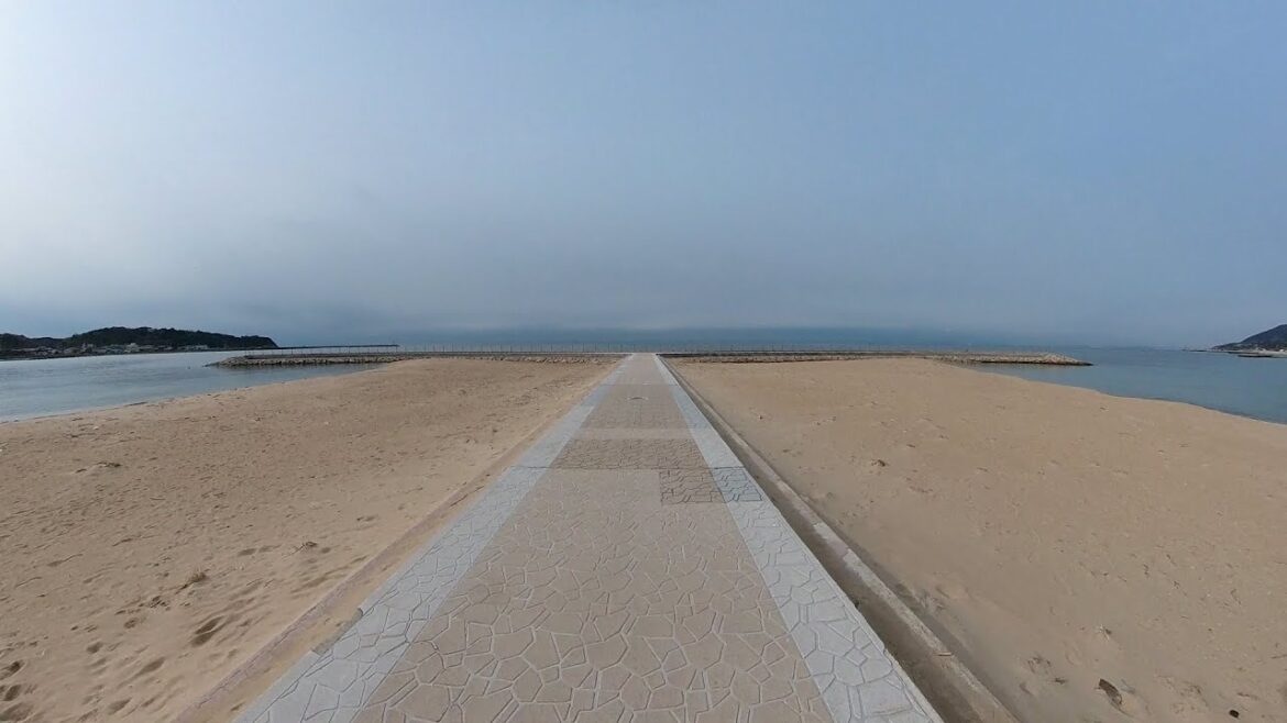 Taganohama Beach, Awaji Island in Japan