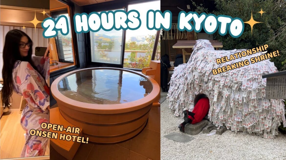 LIFE IN JAPAN 🇯🇵 Kyoto Trip (open-air onsen hotel, arashiyama, relationship-breaking shrine, ramen)