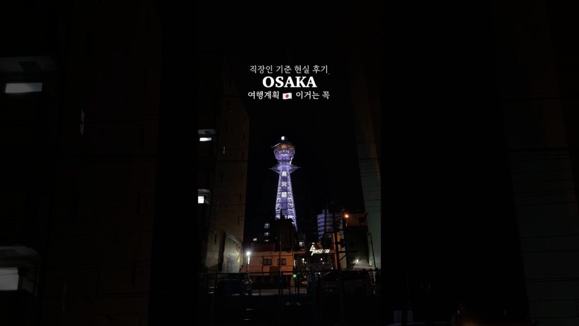 직장인 오사카 현실 후기[댓글 참고]