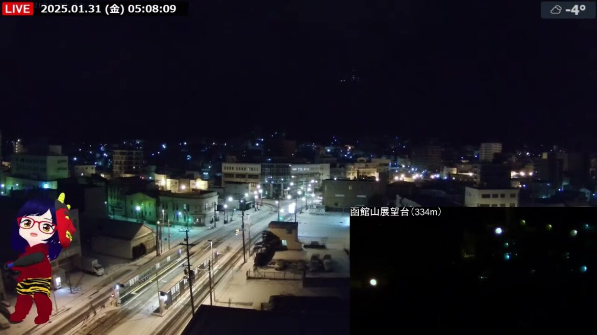 北海道 函館 道路・軌道 除雪 2025.1.31 北海道 函館 道路・軌道 除雪 2025.1.31