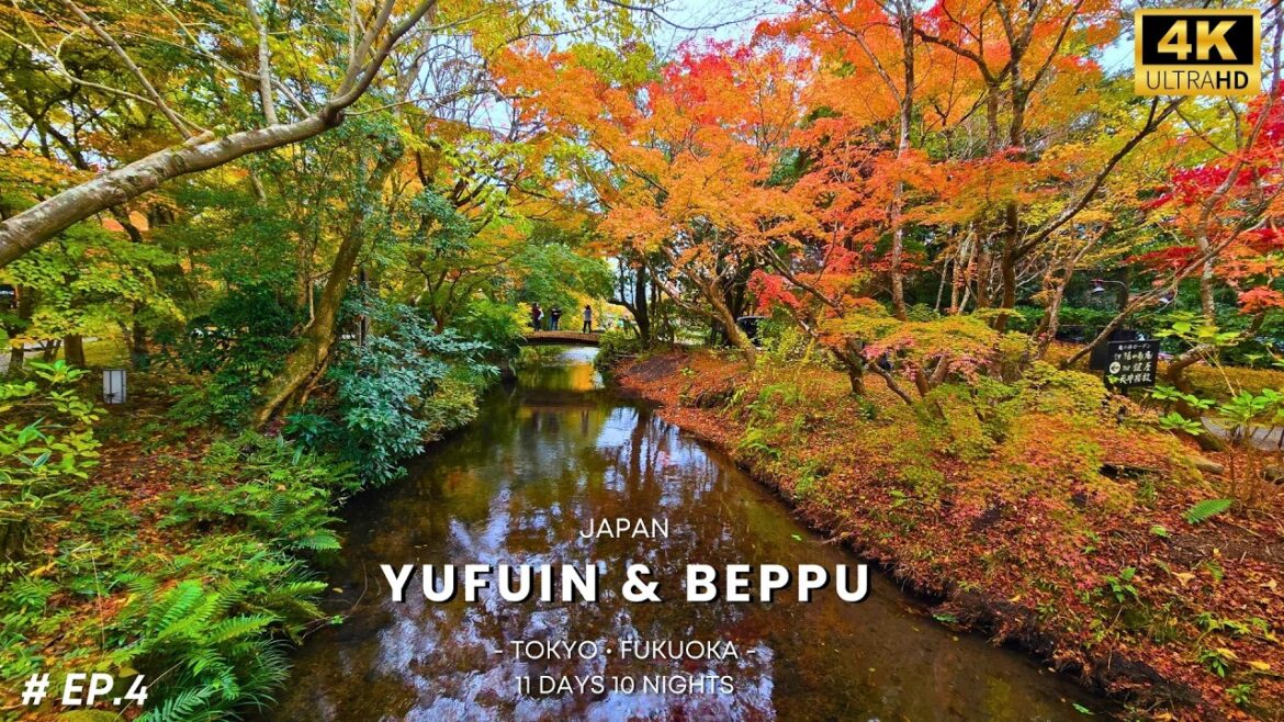 [4K] 🇯🇵 Fukuoka | Yufuin & Beppu | Walking Tour | Kinrin Lake | Ghibli Village  [Vlog]