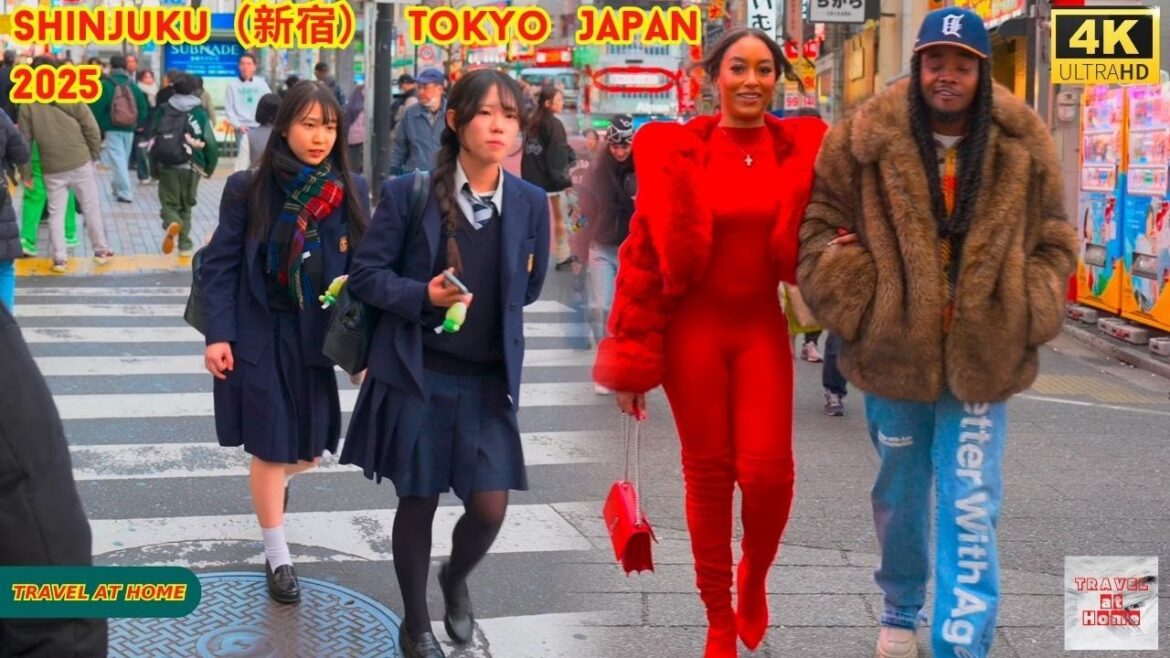 4k hdr japan travel 2025 | Walk in Shinjuku（新宿）Tokyo Japan |  Relaxing Natural City ambience