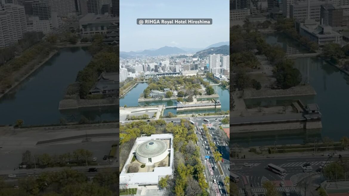 The view from my hotel in Hiroshima 💥 #shorts #japan #travel #hiroshima #hotel