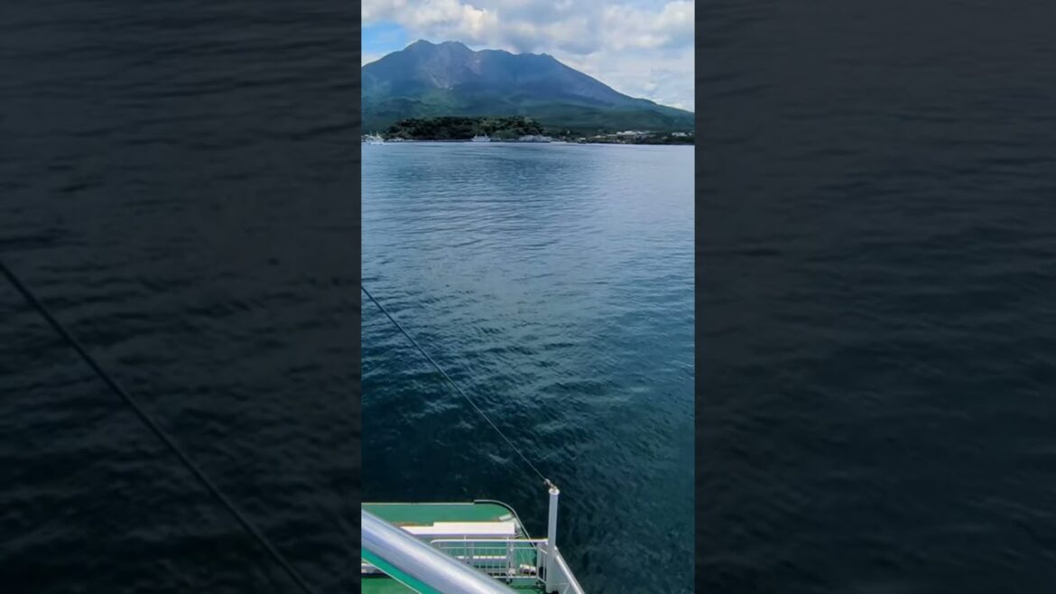 Ferry to Sakurajima volcano 🌋