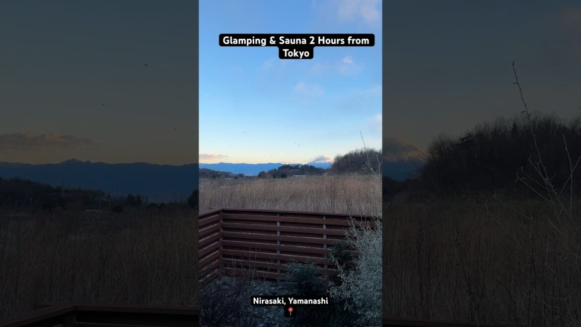 Glamping & Sauna trip 2 hours drive from Tokyo! 📍Nirasaki, Yamanashi #Japan #Travel #Tokyo