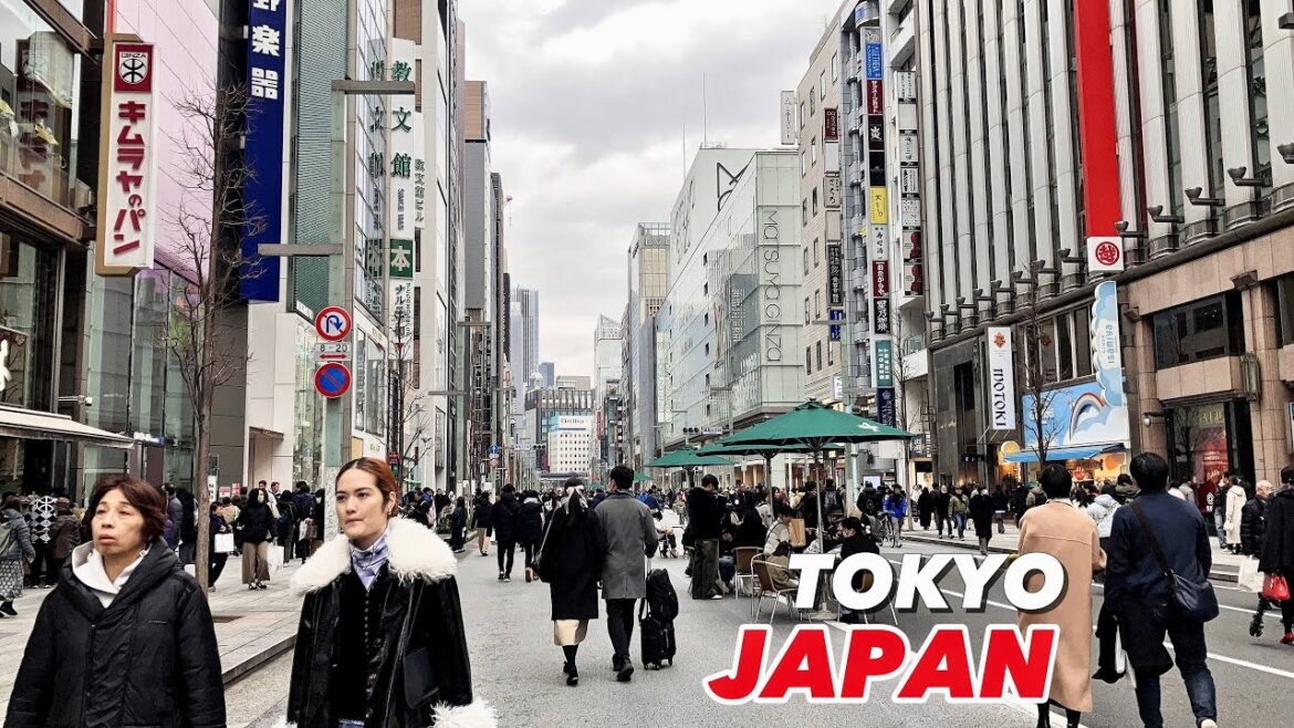 Chiyoda 皇居外苑 ➡ 銀座 4K Walk | Tokyo’s Vibrant Streets || Tokyo Japan ||