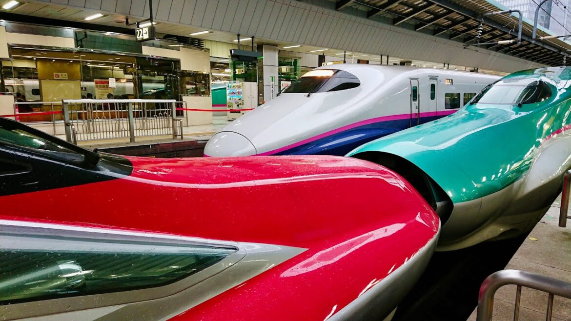 Bullet Train Shinkansen Coupling and Uncoupling Operation Bullet Train Shinkansen Coupling and Uncoupling Operation