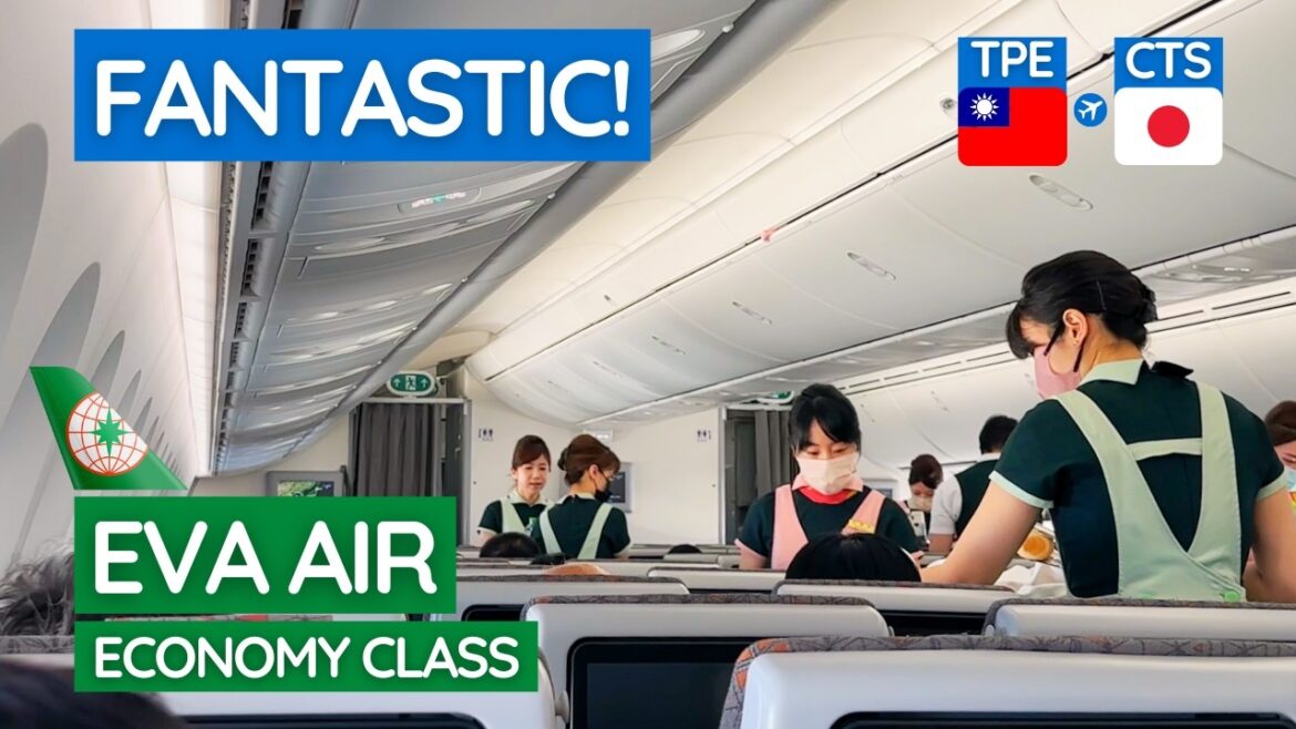 Flying EVA AIR's AMAZING 787 Dreamliner in Economy Class! | Taipei to Sapporo
