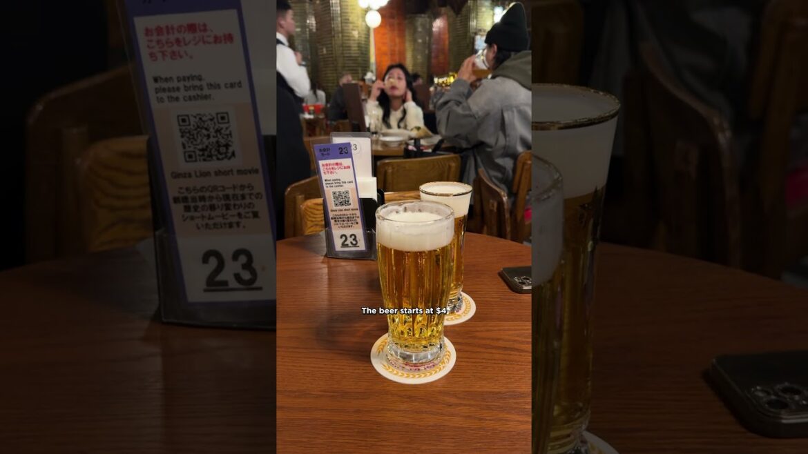 Ginza Lion Beer Hall in Tokyo